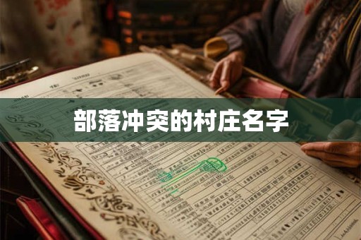 部落冲突的村庄名字 部落冲突的村庄名字