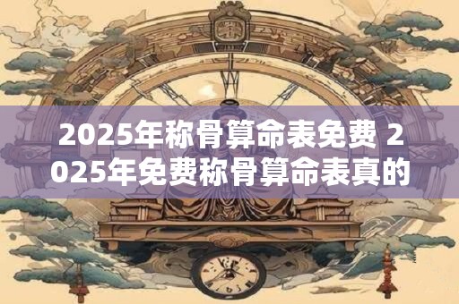 2025年称骨算命表免费 2025年免费称骨算命表真的可靠吗