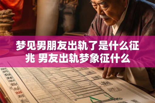 梦见男朋友出轨了是什么征兆 男友出轨梦象征什么