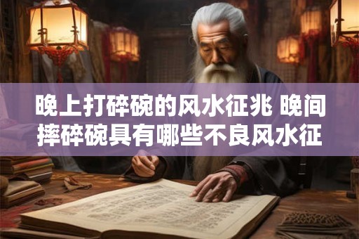 晚上打碎碗的风水征兆 晚间摔碎碗具有哪些不良风水征兆
