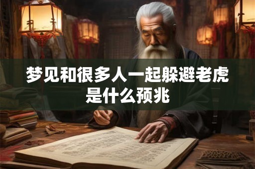 梦见和很多人一起躲避老虎是什么预兆