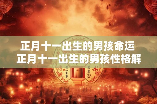 正月十一出生的男孩命运 正月十一出生的男孩性格解析