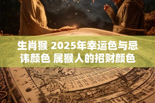 生肖猴 2025年幸运色与忌讳颜色 属猴人的招财颜色