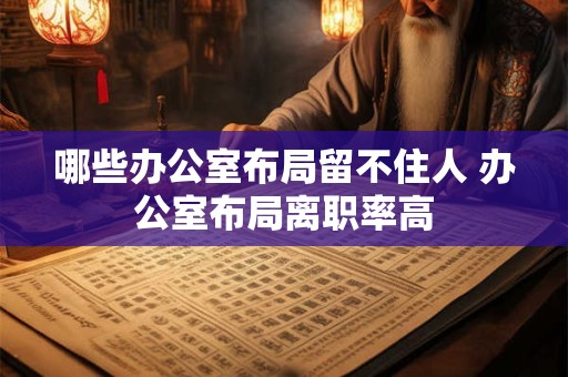 哪些办公室布局留不住人 办公室布局离职率高