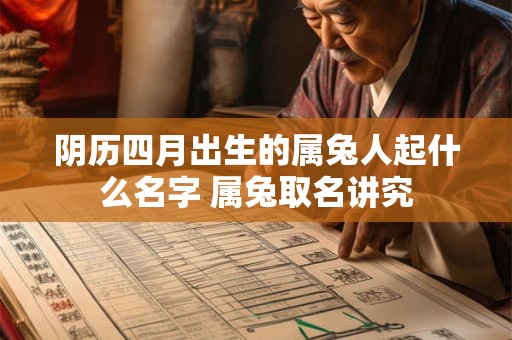 阴历四月出生的属兔人起什么名字 属兔取名讲究