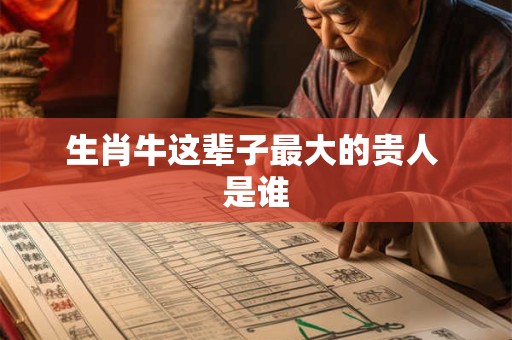 生肖牛这辈子最大的贵人 是谁 生肖牛这辈子最大的贵人 是谁