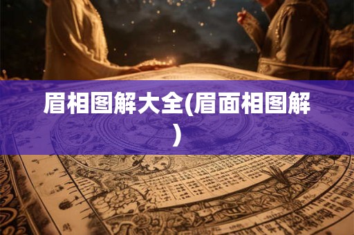 眉相图解大全(眉面相图解)