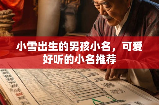 小雪出生的男孩小名，可爱好听的小名推荐