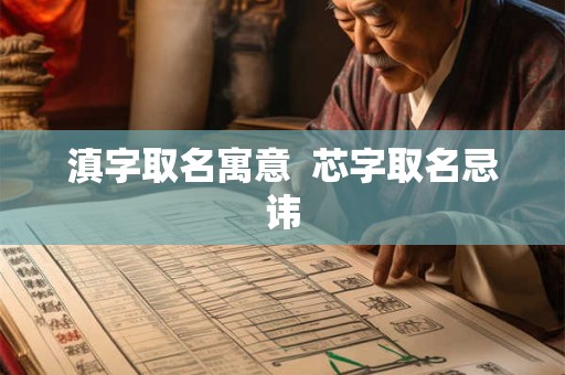 滇字取名寓意  芯字取名忌讳