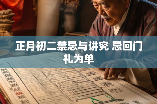 正月初二禁忌与讲究 忌回门礼为单
