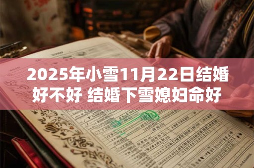 2025年小雪11月22日结婚好不好 结婚下雪媳妇命好吗