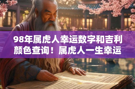 98年属虎人幸运数字和吉利颜色查询！属虎人一生幸运色
