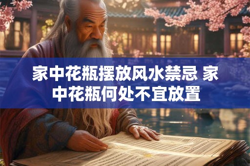 家中花瓶摆放风水禁忌 家中花瓶何处不宜放置