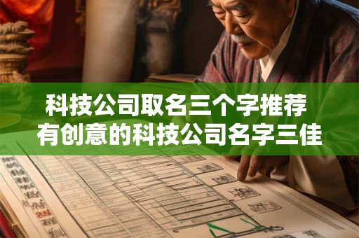 科技公司取名三个字推荐 有创意的科技公司名字三佳