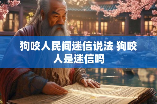 狗咬人民间迷信说法 狗咬人是迷信吗