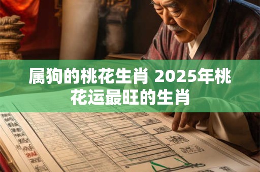 属狗的桃花生肖 2025年桃花运最旺的生肖