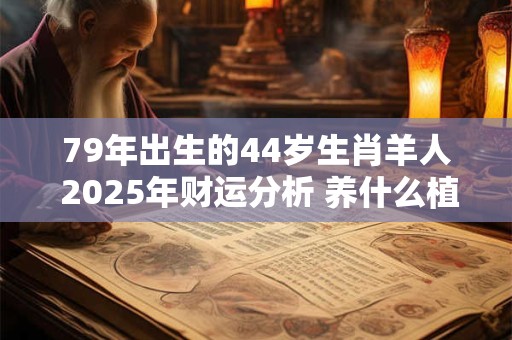 79年出生的44岁生肖羊人 2025年财运分析 养什么植物旺财