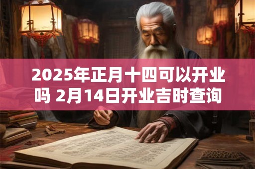 2025年正月十四可以开业吗 2月14日开业吉时查询
