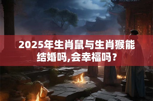 2025年生肖鼠与生肖猴能结婚吗,会幸福吗？