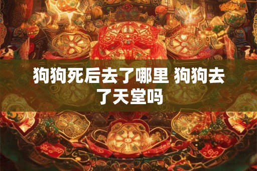 狗狗死后去了哪里 狗狗去了天堂吗