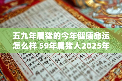 五九年属猪的今年健康命运怎么样 59年属猪人2025年身体状况