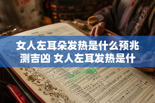 女人左耳朵发热是什么预兆测吉凶 女人左耳发热是什么吉凶征兆