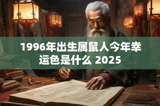 1996年出生属鼠人今年幸运色是什么 2025