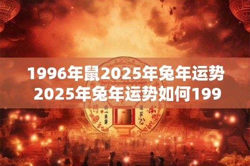 1996年鼠2025年兔年运势 2025年兔年运势如何1996年鼠的影响大吗
