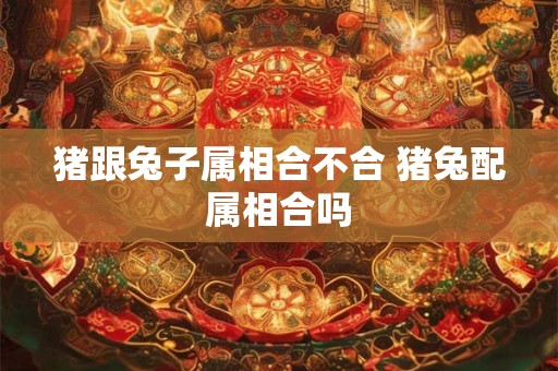猪跟兔子属相合不合 猪兔配属相合吗