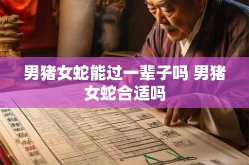 男猪女蛇能过一辈子吗 男猪女蛇合适吗