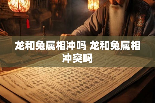 龙和兔属相冲吗 龙和兔属相冲突吗