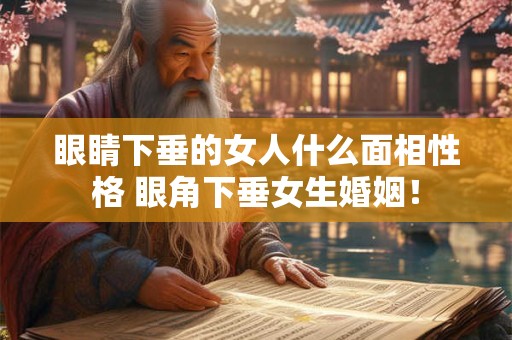 眼睛下垂的女人什么面相性格 眼角下垂女生婚姻！