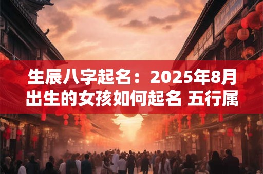生辰八字起名:2025年8月出生的女孩如何起名 五行属什么 生辰八字起名:2025年8月出生的女孩如何起名 五行属什么