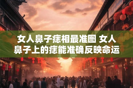 女人鼻子痣相最准图 女人鼻子上的痣能准确反映命运