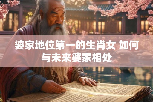 婆家地位第一的生肖女 如何与未来婆家相处