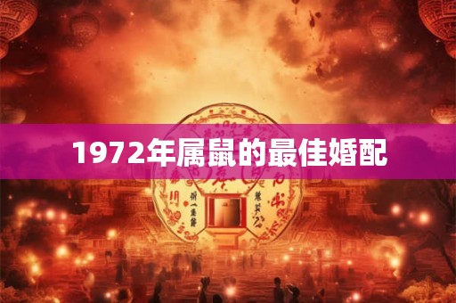 1972年属鼠的最佳婚配