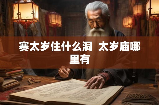 赛太岁住什么洞  太岁庙哪里有
