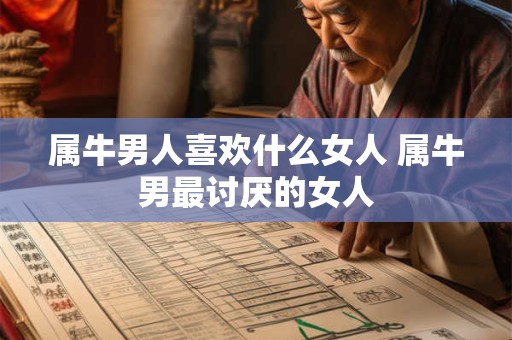 属牛男人喜欢什么女人 属牛男最讨厌的女人