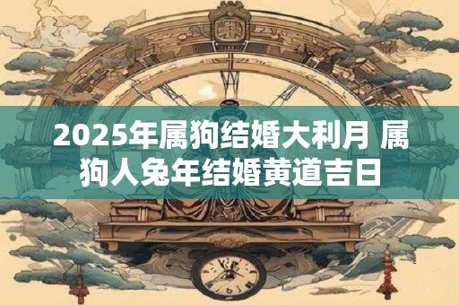 2025年属狗结婚大利月 属狗人兔年结婚黄道吉日