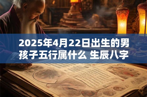 2025年4月22日出生的男孩子五行属什么 生辰八字取名