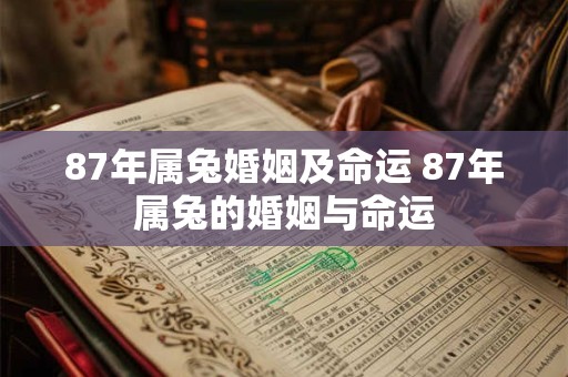 87年属兔婚姻及命运 87年属兔的婚姻与命运