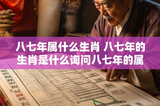 八七年属什么生肖 八七年的生肖是什么询问八七年的属相是什么 八七年属什么生肖 八七年的生肖是什么询问八七年的属相是什么