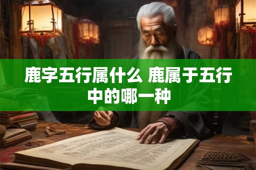 鹿字五行属什么 鹿属于五行中的哪一种