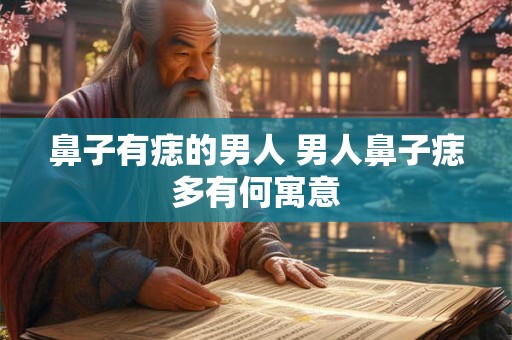 鼻子有痣的男人 男人鼻子痣多有何寓意
