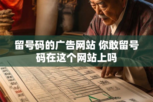 留号码的广告网站 你敢留号码在这个网站上吗