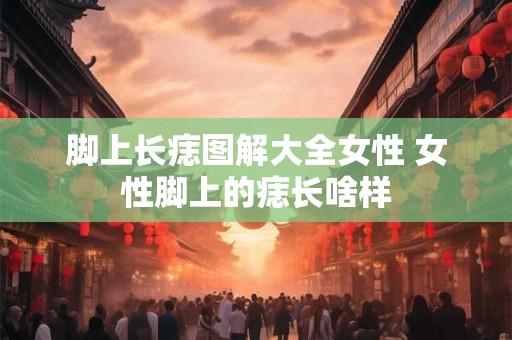 脚上长痣图解大全女性 女性脚上的痣长啥样