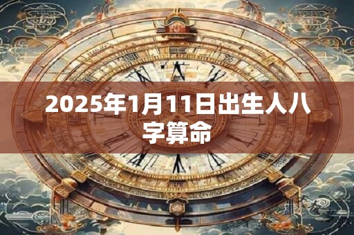 2025年1月11日出生人八字算命
