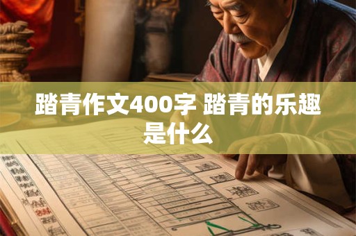 踏青作文400字 踏青的乐趣是什么