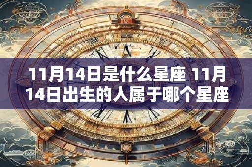 11月14日是什么星座 11月14日出生的人属于哪个星座