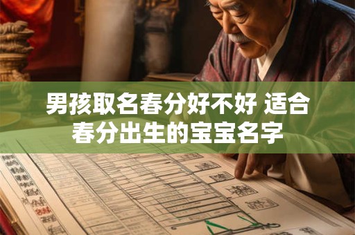 男孩取名春分好不好 适合春分出生的宝宝名字
